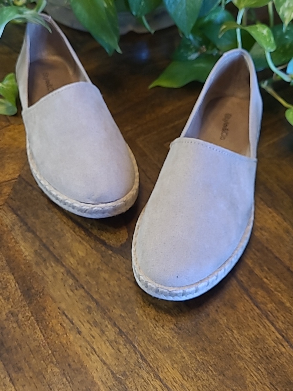 Style & Co Neutral Suede Slip-On Espadrille for Women